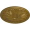 Ekena Millwork Bordeaux Ceiling Medallion (Fits Canopies up to 3 1/4"), Hand-Painted Gold, 22 5/8"OD x 1 3/4"P CM22BOGLS - alternate 5